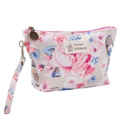 Leinwand-Mode-Make-up-Tasche mit Reißverschluss Lady Cute Portable Kosmetik Taschen