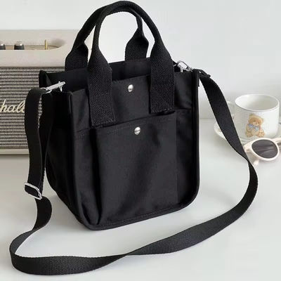 Neueste Mode-Style Leinwand Crossbody Lebensmittel-Einkaufstüte mit verstellbarem Gurt