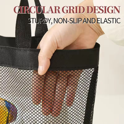 Sommer Essential Mesh Beach Tote Bag mit mehreren Taschen und individueller Farbe