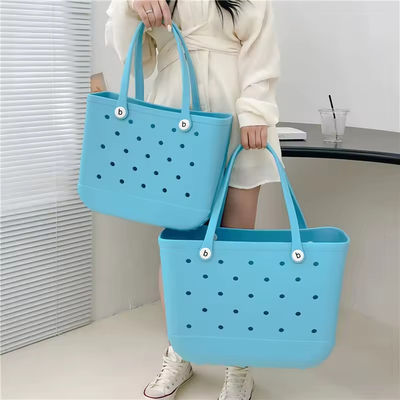 PVC-Behälter Material benutzerdefinierte Sommer Gummi-Totten große Mode Eva Plastik-Silicon-Tasche