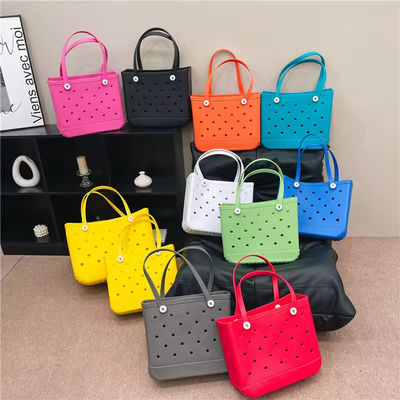 PVC-Behälter Material benutzerdefinierte Sommer Gummi-Totten große Mode Eva Plastik-Silicon-Tasche