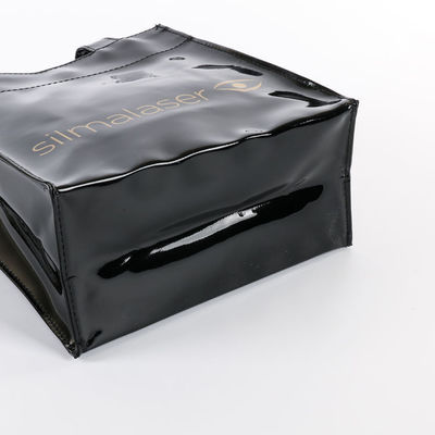 Custom Modische Druckdesign Glanz Spiegel Tote Handgriff Einkaufstasche mit Logo Wasserdichte PVC Tote Tasche
