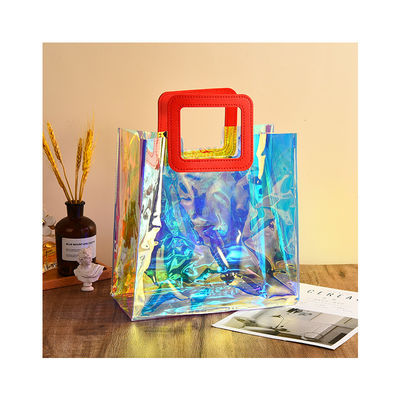 Reise- und Ausfahrt-Laser-Holographische Irissenz-Pvc-Schulter-Beach-Tote-Tasche für benutzerdefiniertes Logo