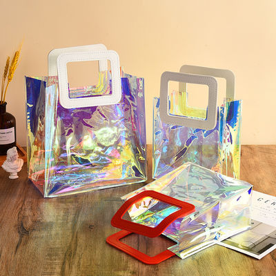 Reise- und Ausfahrt-Laser-Holographische Irissenz-Pvc-Schulter-Beach-Tote-Tasche für benutzerdefiniertes Logo