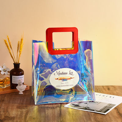 Reise- und Ausfahrt-Laser-Holographische Irissenz-Pvc-Schulter-Beach-Tote-Tasche für benutzerdefiniertes Logo