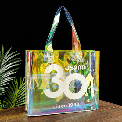Custom Logo Holographische Strandtasche mit stärkerem Griff und anderem Mustertyp