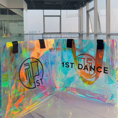 Custom Logo Holographische Strandtasche mit stärkerem Griff und anderem Mustertyp