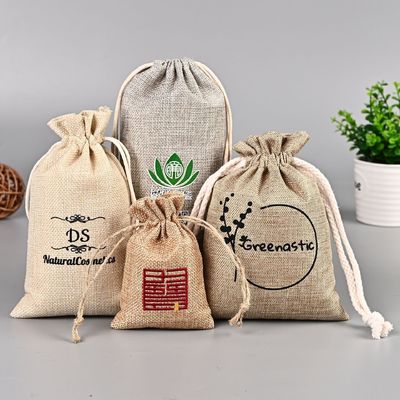 Zeichentrickmuster Custom Diy Umweltschutz Hanf Mode Leinen Schnur Tasche