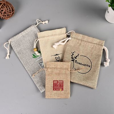 Zeichentrickmuster Custom Diy Umweltschutz Hanf Mode Leinen Schnur Tasche