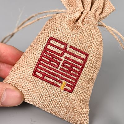 Zeichentrickmuster Custom Diy Umweltschutz Hanf Mode Leinen Schnur Tasche