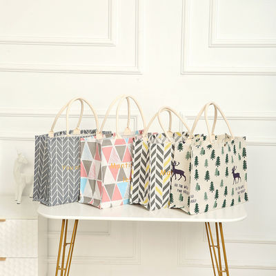 Große Handtaschen aus Öko-Baumwolle Linnen Hessische Hanfjute Tote-Taschen mit individuellem Design