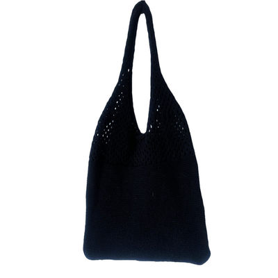 2024 Frühling Herbst und Winter Frauen Handgestalt Strick-Schultertasche in solider Farbe