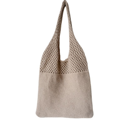 2024 Frühling Herbst und Winter Frauen Handgestalt Strick-Schultertasche in solider Farbe
