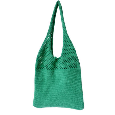2024 Frühling Herbst und Winter Frauen Handgestalt Strick-Schultertasche in solider Farbe