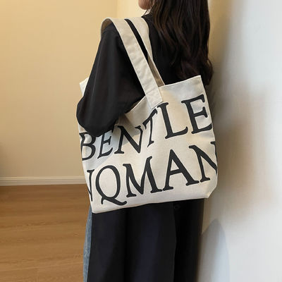 Handheld Style Frauen Explosion Tote Tasche mit trendigen Buchstaben Druck und große Kapazität