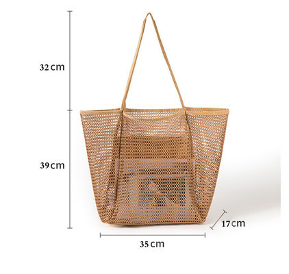 Handgefertigte Handschnürtasche mit Schulter-Hochverschluss Design für den lässigen und einfachen Strand Sommer Look