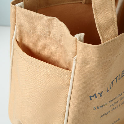 Customized Farbe einfache Baumwolle Leinwand Wiederverwendbar Frauen Shopping Tote Tasche für mittlere Größe