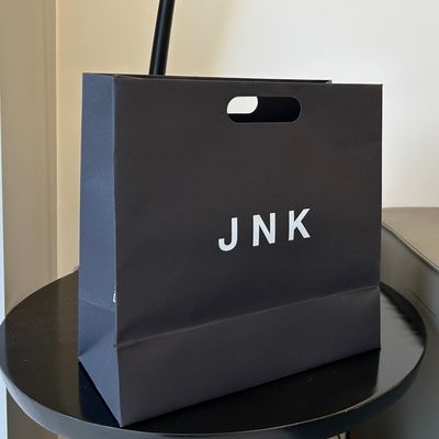 Luxus Kleidung Einzelhandel Geschenke Einkaufen Schwarz Schmuck Papiertüte mit individueller Farbe