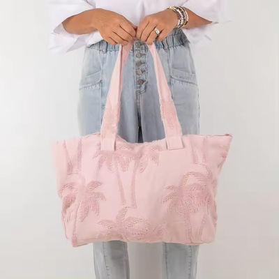 Soft-Loop-Style Damen-Custom Terry Stoff Handtuch Große Tasche für das Fitnessstudio Übernachtung und Strand