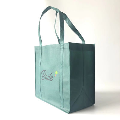 Druckte Logo Eco Custom Wiederverwendbares Gewebe aus nicht gewebten Stoffen Tragetasche zum Einkaufen