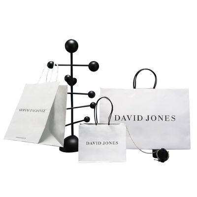Papier-Twisted-Handle-Shopping-Geschenk-Tasche mit Logo-Druck und OEM/ODM akzeptiert
