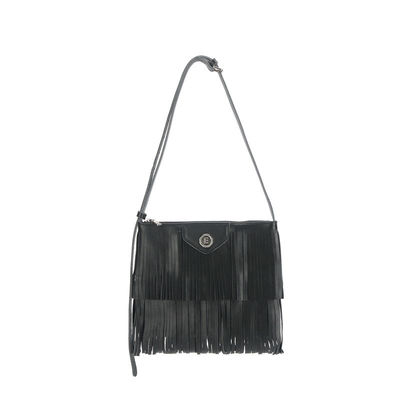 Polyester Medium Öko-freundliche Brautjungfer Geschenke Custom Nature Fringe Tassel Tote Bag für Frauen