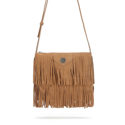 Polyester Medium Öko-freundliche Brautjungfer Geschenke Custom Nature Fringe Tassel Tote Bag für Frauen