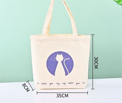 Neueste Modische Recycling-Baumwoll-Tote-Tasche mit Custom Print Logo Shopping
