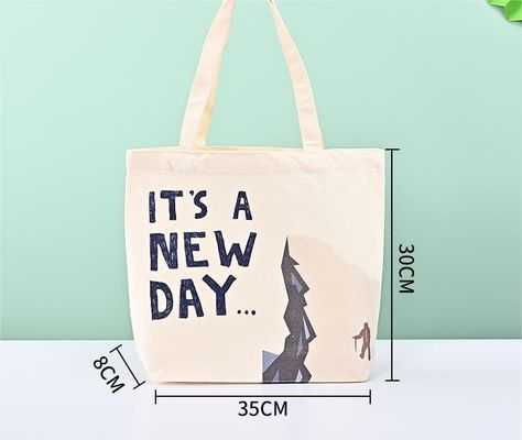 Neueste Modische Recycling-Baumwoll-Tote-Tasche mit Custom Print Logo Shopping