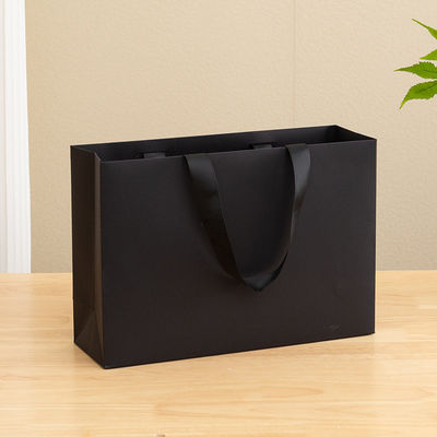 Papiertüten aus Karton Luxusweißes Kraftpapier Geschenktüte für Einkaufstaschen