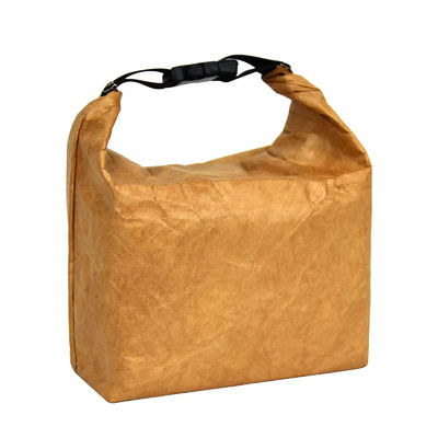 Isolierte Lebensmittelthermische Aluminiumfolie Dupont Tyvek Kraftpapier Lunch-Cooler-Tasche mit Griff in kundenspezifischem Druck