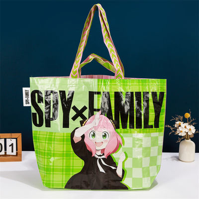 Kurve Ecken Langlebige PP-Laminate Nicht-gewebte Tote-Shop-Tasche mit Knopfverschluss Langlebige