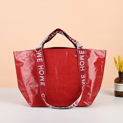 Farbgeschneiderte Schwerlast-Laminierte Polypropylen-Druck-Gewebe-Tote-Tasche mit Griff