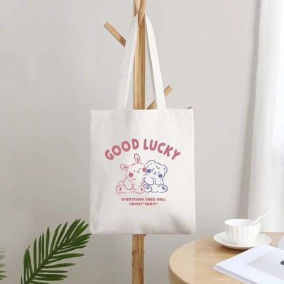 Leinwand-Einkaufstüte mit Logos Leinwand-Sublimation-Blank-Taschen Weiß Polyester-Tote-Tasche