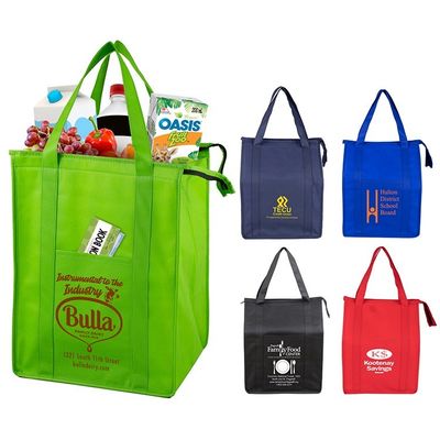 Mittlere Größe 30-50cm Nicht gewebte Tote-Tasche mit Wärmeübertragung Druck anpassbares Logo