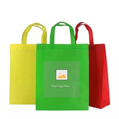 Mittlere Größe 30-50cm Nicht gewebte Tote-Tasche mit Wärmeübertragung Druck anpassbares Logo