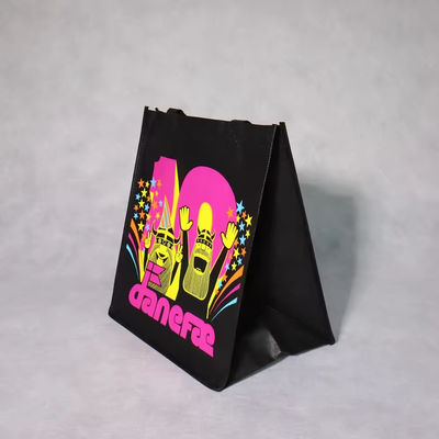 Custom Logo gedruckt Wiederverwendbare nicht gewebte Tote-Taschen für Lebensmittelkäufer Hitzeübertragung