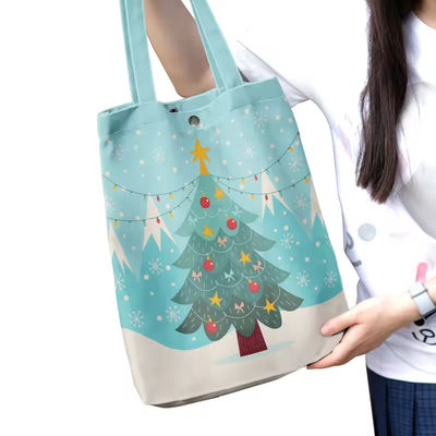 Neueste Modestyl Custom Shopping Tasche Leinwand Tote Taschen mit Vollfarbdruck