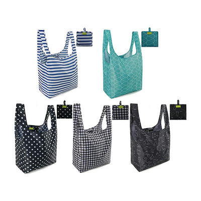 Mittelgroße Ripstop wiederverwendbare Klapptasche Einkaufstüte anpassbares Design
