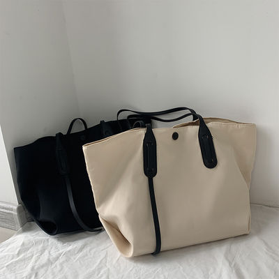 Zipper Messenger Bag Nylon Material Druck Logo Druck Einkaufstasche für das tägliche Leben