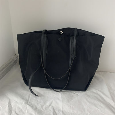 Zipper Messenger Bag Nylon Material Druck Logo Druck Einkaufstasche für das tägliche Leben