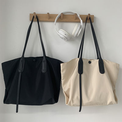 Zipper Messenger Bag Nylon Material Druck Logo Druck Einkaufstasche für das tägliche Leben