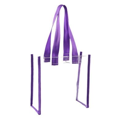 Plastik-Tote-Einkaufstüte Schulter PVC-Strandhandtasche mit Logo-Zipper für Waren