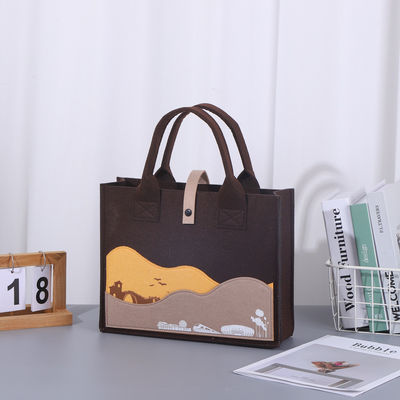 Drucken von Custom Logo Baumwoll Handtasche Tasche für Mode-Studenten mittlere Größe und OEM / ODM