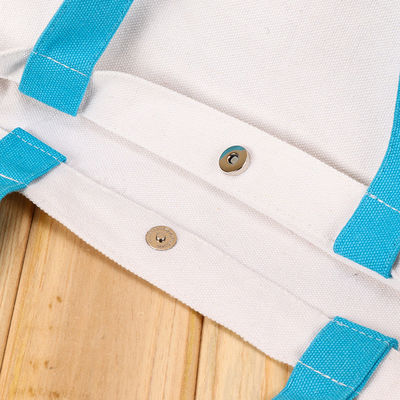 Custom Logo Akzeptiert Groß Baumwoll-Zip-Tasche für Handheld Bedürfnisse