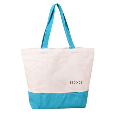 Custom Logo Akzeptiert Groß Baumwoll-Zip-Tasche für Handheld Bedürfnisse