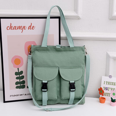 Große Kapazität Cartoon Schultertasche Mode Damen Leinwand Tasche für Studenten maßgeschneidert
