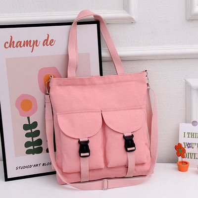 Große Kapazität Cartoon Schultertasche Mode Damen Leinwand Tasche für Studenten maßgeschneidert