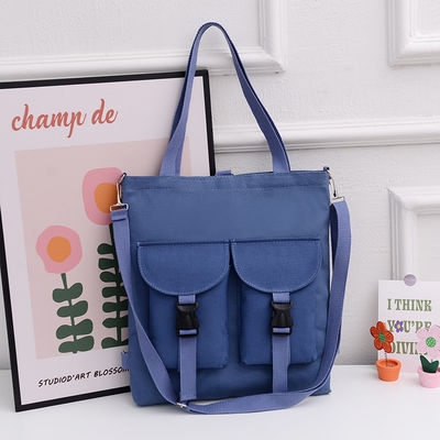 Große Kapazität Cartoon Schultertasche Mode Damen Leinwand Tasche für Studenten maßgeschneidert