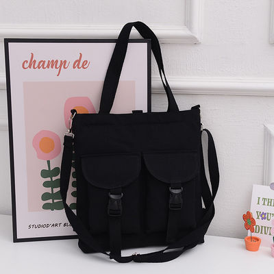 Große Kapazität Cartoon Schultertasche Mode Damen Leinwand Tasche für Studenten maßgeschneidert